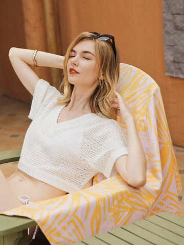 Moss Rose Sheer Crochet Top